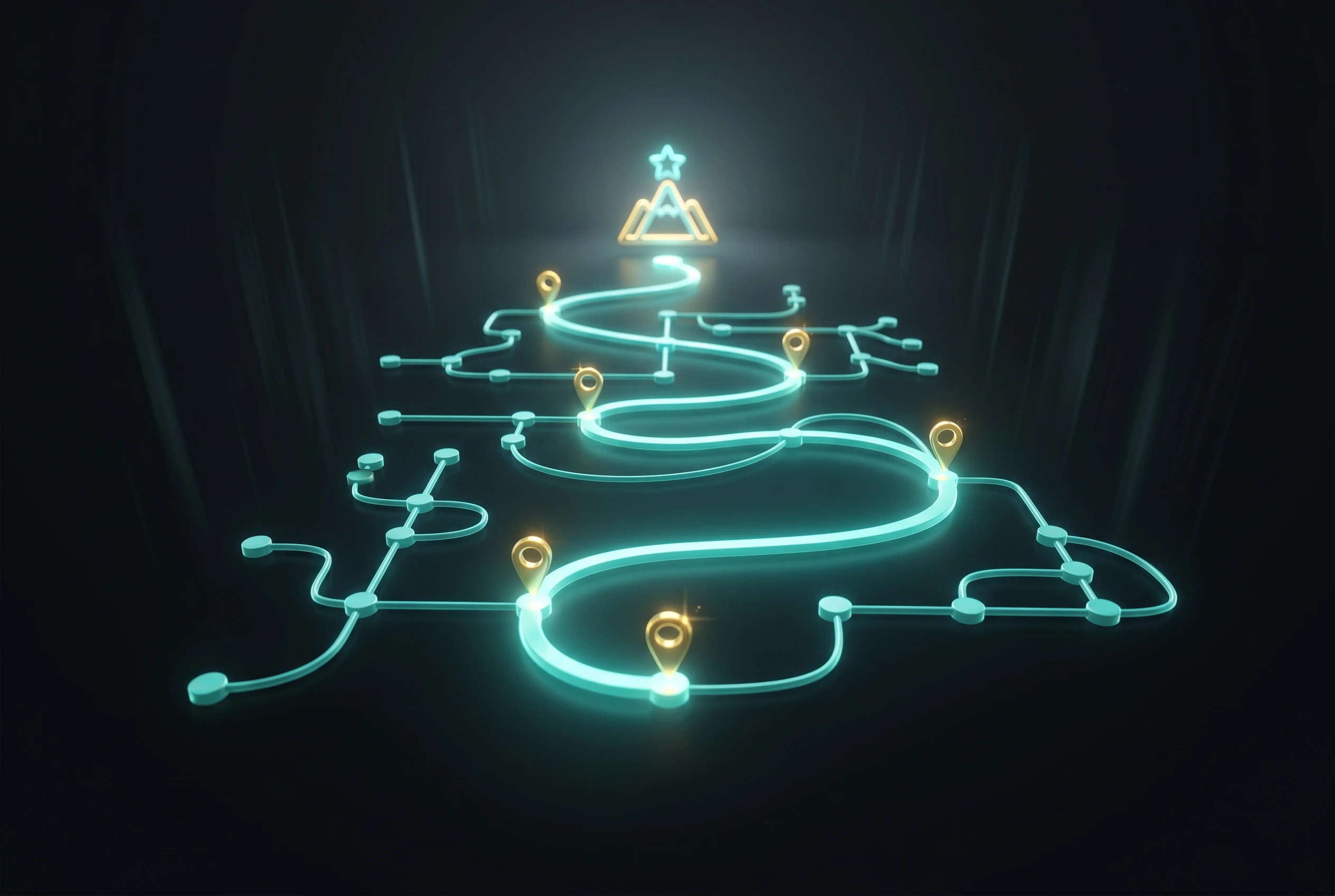 Magnific A Glowing 3D Roadmap Of C Dbg4Usjpcl